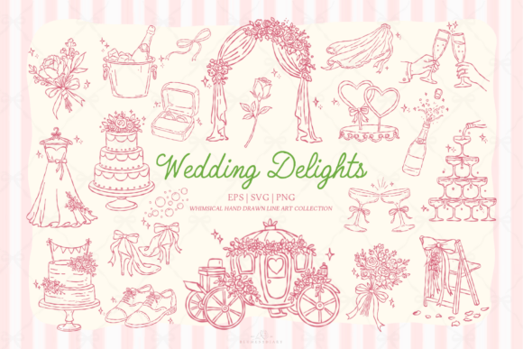 Elevate Your Wedding Designs with Hand-Drawn Charm