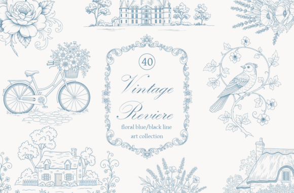 French Chateau Wedding Clipart | Baroque: A Designer's Guide