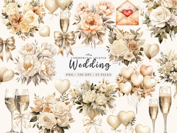 Peony Painting: Floral Wedding Icons for Creative Professionals