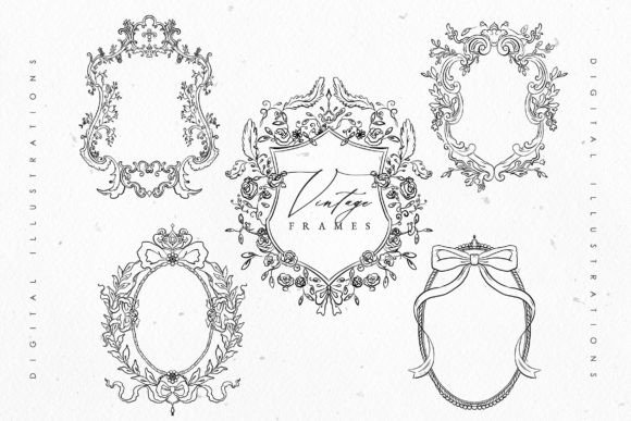 Timeless Elegance: The Versatility of Vintage Line Art Wedding Frames
