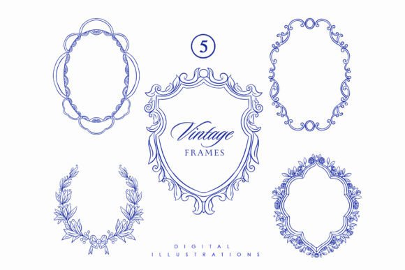 Victorian Wedding Crest Frames: Timeless Elegance for Modern Design