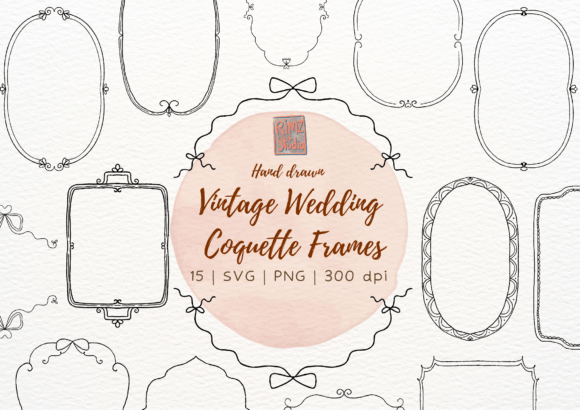 Vintage Wedding Coquette Frames SVG: A Designer's Toolkit