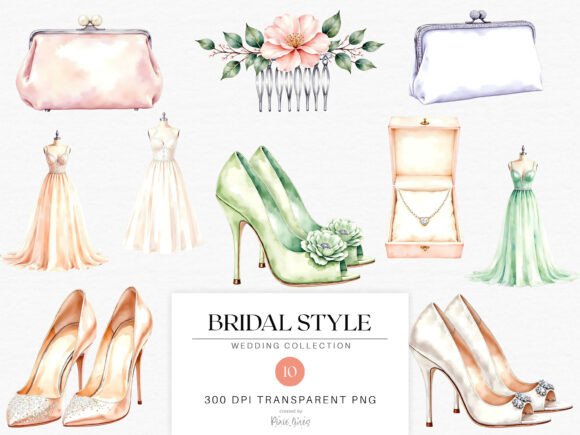 Watercolor Vintage Wedding Bridal Style: A Designer's Guide
