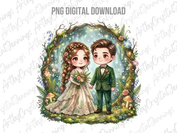 Whimsical Enchanted Forest Wedding PNG: Elevate Your Designs