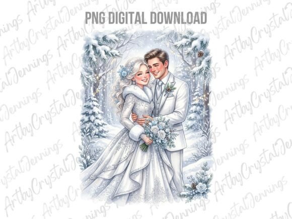 Winter Wonderland Wedding Couple PNG: A Designer's Guide